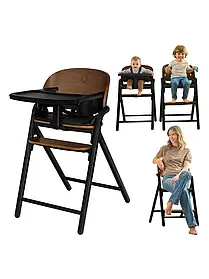 Стілець для годування Lionelo CELIA BLACK WOOD