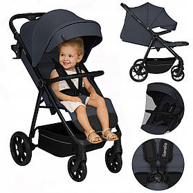 Прогулянкова коляска Lionelo IVA GREY GRAPHITE