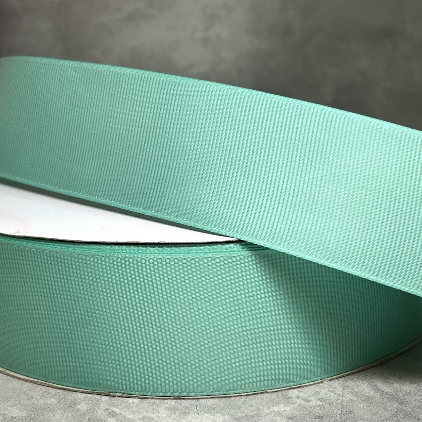 Репсова стрічка 4 см, колір бірюзовий, арт 018897, 1 метр, Бірюзовий, фото 1