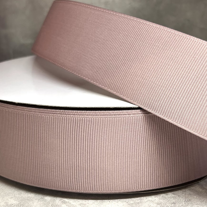 Репсова стрічка 4 см, колір пудровий, арт 018899, 1 метр, Пудровий, фото 1