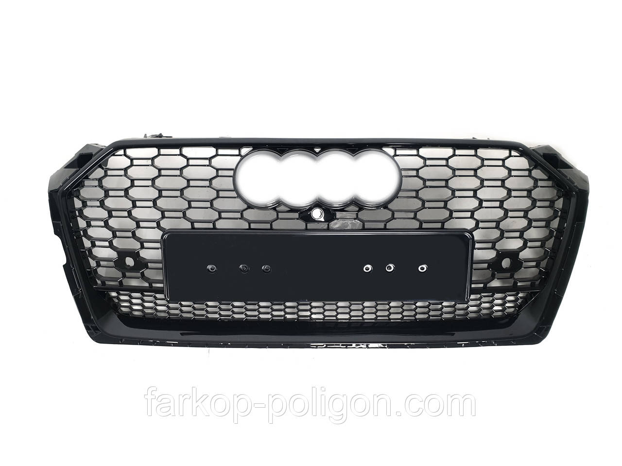 Решітка радіатора Full Black ( в стилі RS5 під камеру ) Quattro на AUDI A5 B9 2016-2020 року, фото 1