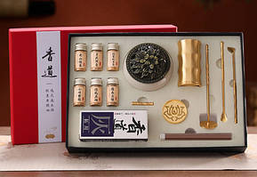 Набір "Сян Дао" 14 предметів Біла порцелянова куральник