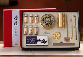 Набір "Сян Дао" 14 предметів Бронзова курльниця