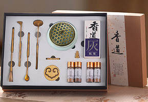 Набір "Сян Дао" 12 предметів Селадонова блакитна курльниця