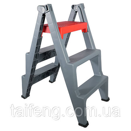 Триступенева мінідраби-драбина до 150 кг GI36003 G.I.KRAFT, фото 1