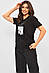 Футболка жіноча чорного кольору 178272M, фото 2