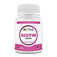 Біотин, Biotin, Biotus, 5000 мкг, 60 капсул