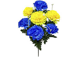 Букет Гвоздики h-48см 7 бут. Шовк Дует серія Україна арт.8106/1 ТМ КИТАЙ