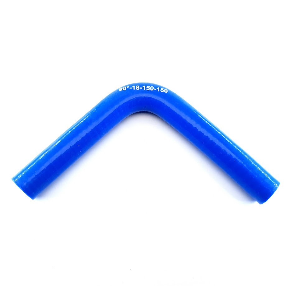 Патрубок кут 90* ф18 плечі по 150мм П18-90-150