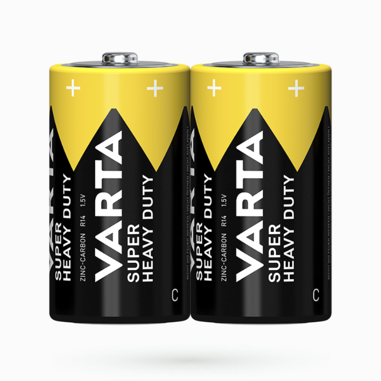 Батарейка VARTA SUPERLIFE R-14 (C) міні-бочка (Техн.) ZING-CARBON ш.к.4008496556502, фото 1