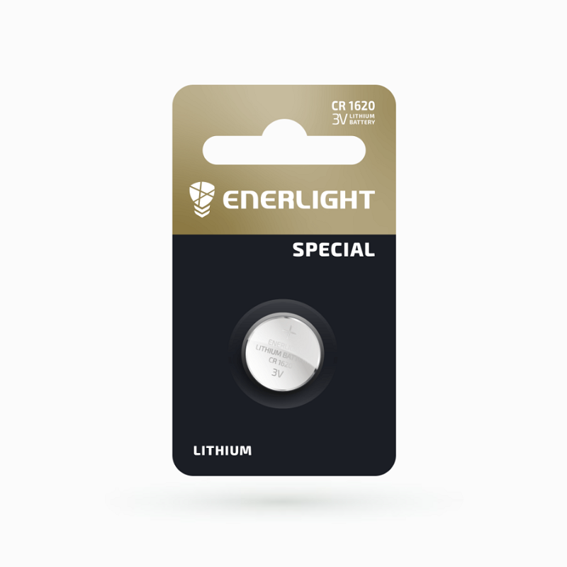 Батарейка ENERLIGHT LITHIUM CR 1620 BLI 1 (таблетка) 4823093502444, фото 1