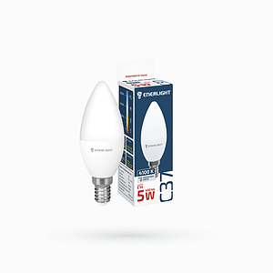 Лампа світлодіодна свічка Enerlight С37 5Вт 4100K E14