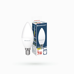 Лампа світлодіодна свічка Enerlight С37 7Вт 3000K E14