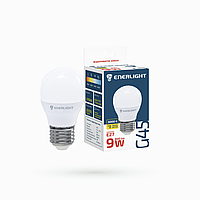 Лампа світлодіодна сфера Enerlight G45 9Вт 3000K E27