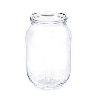 Банка скляна звичайна 1 л  12 шт/бл