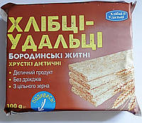 Хлібці дієтичні Лавка Здоров"я Хлібці-Удальці хрусткі бородинські житні 100 гр.
