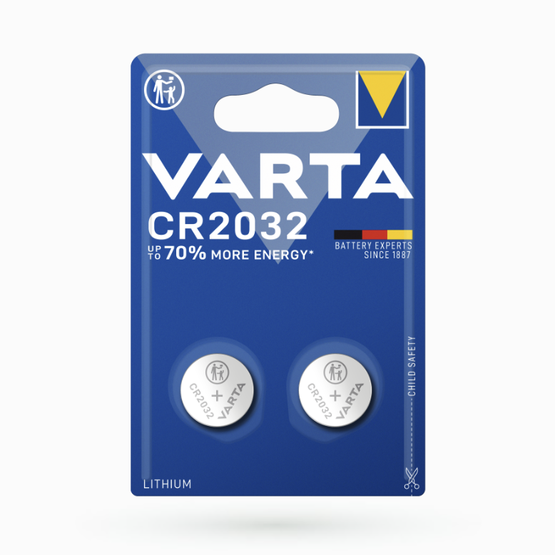 Батарейка VARTA CR 2032 BLI 2шт./блістер LITHIUM, фото 1