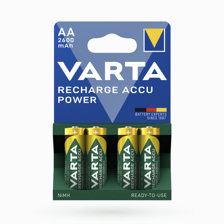 Акумулятор VARTA RECHARGEABLE ACCU AA 2600mAh BLI 4шт  NI-MH, фото 1