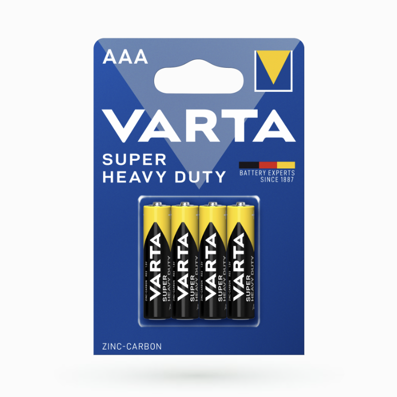 Батарейка VARTA SUPERLIFE R-3 АAA Блістер сольова   187 (4008496676187), фото 1