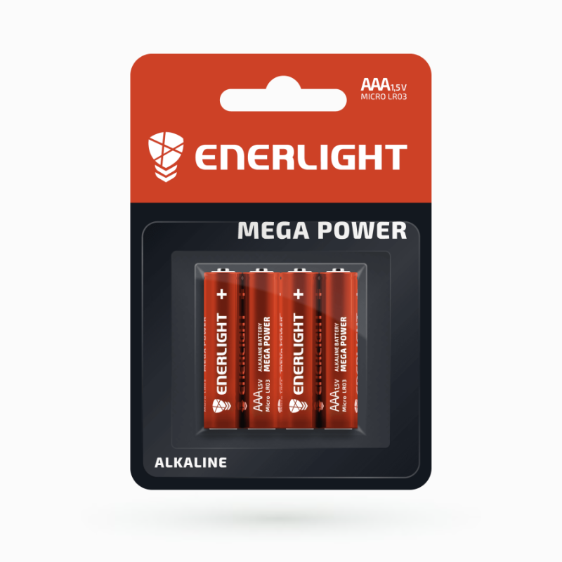 Батарейка Enerlight Mega Power AAA 4  шт (90030104), фото 1