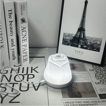 Світильник-нічник у формі квітки Троянди від USB EMS-51 білий