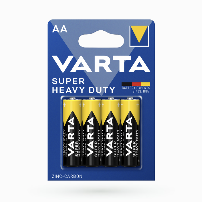 Батарейка VARTA SUPERLIFE R-6 AA Блістер сольова   267 (4008496556267), фото 1