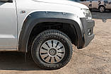 Розширювачі колісних арок EuroCap (ABS, на болтах) для Volkswagen Amarok 2010-2022 рр, фото 2