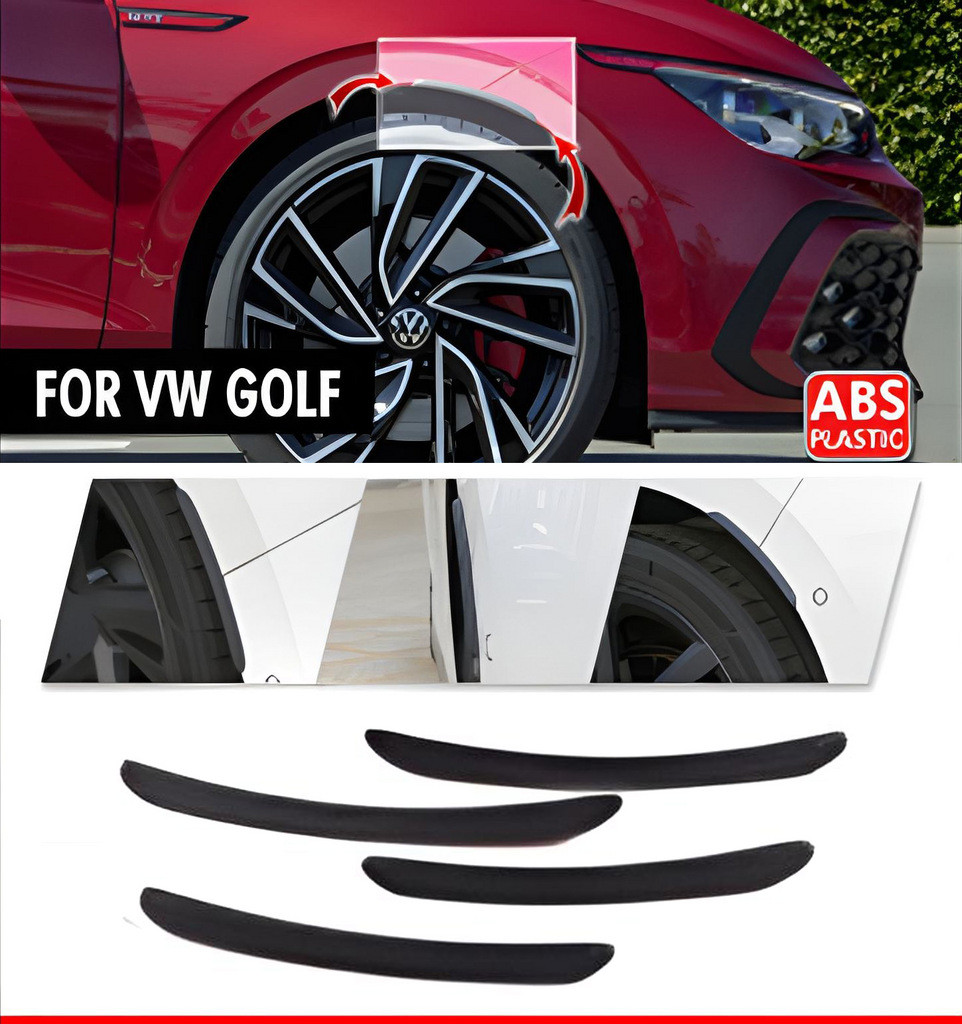 Накладки на арки DPT (4 шт, чорні) для Volkswagen Golf 7/E-Golf, фото 1