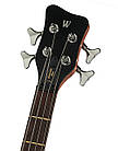 Бас-гітара WARWICK Teambuilt Pro Series Corvette Ash, 4-String, A/A, (Burgundy Red Transparent Satin), фото 4