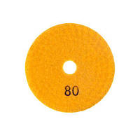 Коло алмазне шліфувальне гнучкий на липучці 100 мм P80. INTERTOOL BT-0906