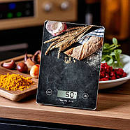 Ваги кухонні 28x15 см до 5 кг з LED-дисплеєм Domotec R10004, фото 4
