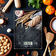 Ваги кухонні 28x15 см до 5 кг з LED-дисплеєм Domotec R10004, фото 5