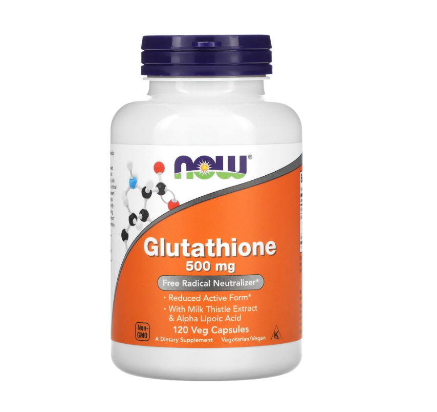 Глутатіон Glutathione Now Foods 500 мг 120 вегетаріанських капсул, фото 1