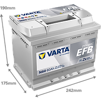 Акумулятор VARTA DYNAMIC EFB 560 500 064 N60