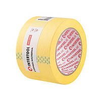 Стрічка малярна (крепп) жовта, ширина: 72 мм, довжина 40 м INTERTOOL DM-7240