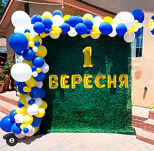 Арка гірлянда з повітряних кульок Святкова | 1 вересня
