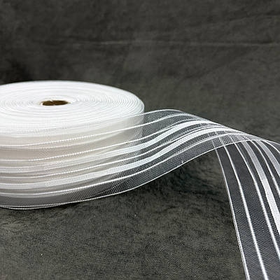 Шторна тасьма прозора, бантові складки 60мм. 912тс