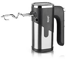 Зручний ручний міксер RAF-6630 з насадками 300 Вт Чорний