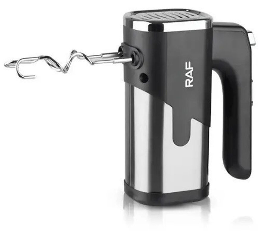 Зручний ручний міксер RAF-6630 з насадками 300 Вт Чорний, фото 1