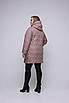 Жіноча демісезонна куртка подовжена великого розміру 50-64 карамель, фото 3