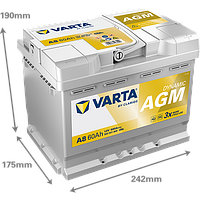 Акумулятор VARTA DYNAMIC AGM 560 901 068 A8