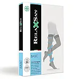 Компресійні панчохи RELAXSAN BASIC 2 клас відкритий / закритий носок 280 ден 22-27 мм.рт.ст чорні, фото 6
