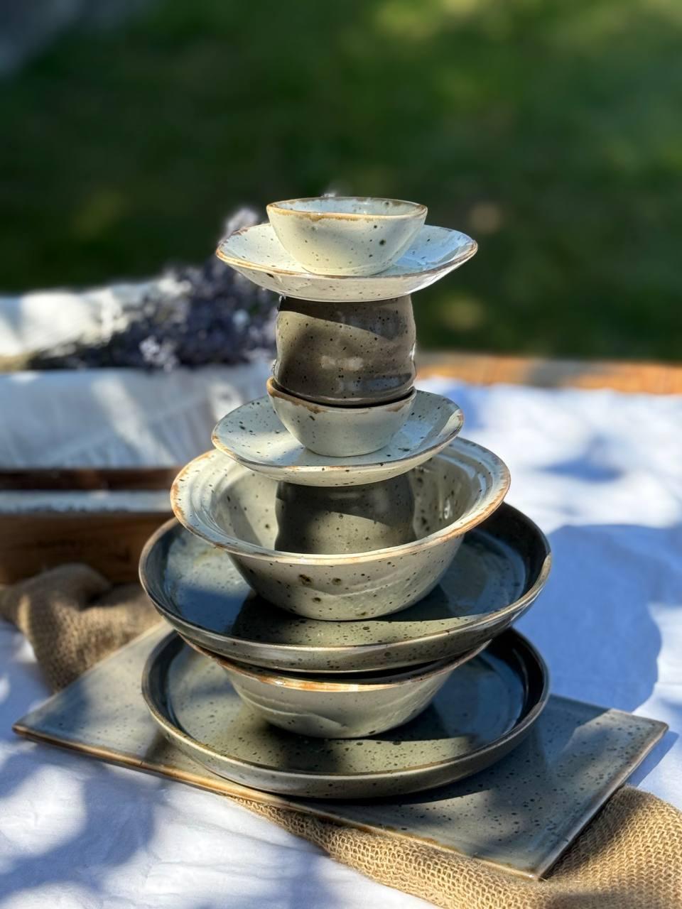 Комплект МІКС 13 на 2 персони SAND Space та Mercury Коричневий Лофт, фото 1