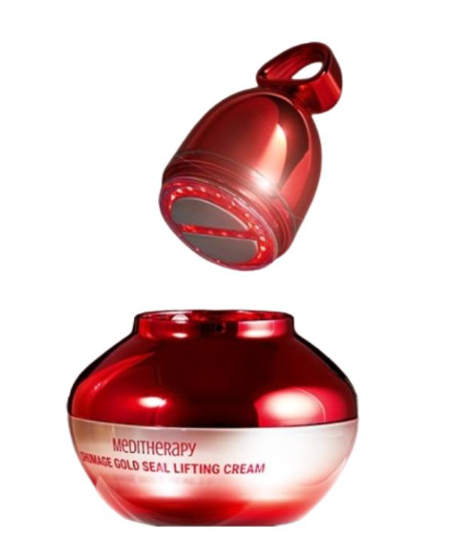 Крем для зміцнення шкіри з ліфтинг-пристрою Lifting cream Red with EMS 57ice Meditherapy, фото 1