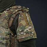 Захист плечей Kiborg з балістичним пакетом 1 клас захисту Militex Multicam, фото 6