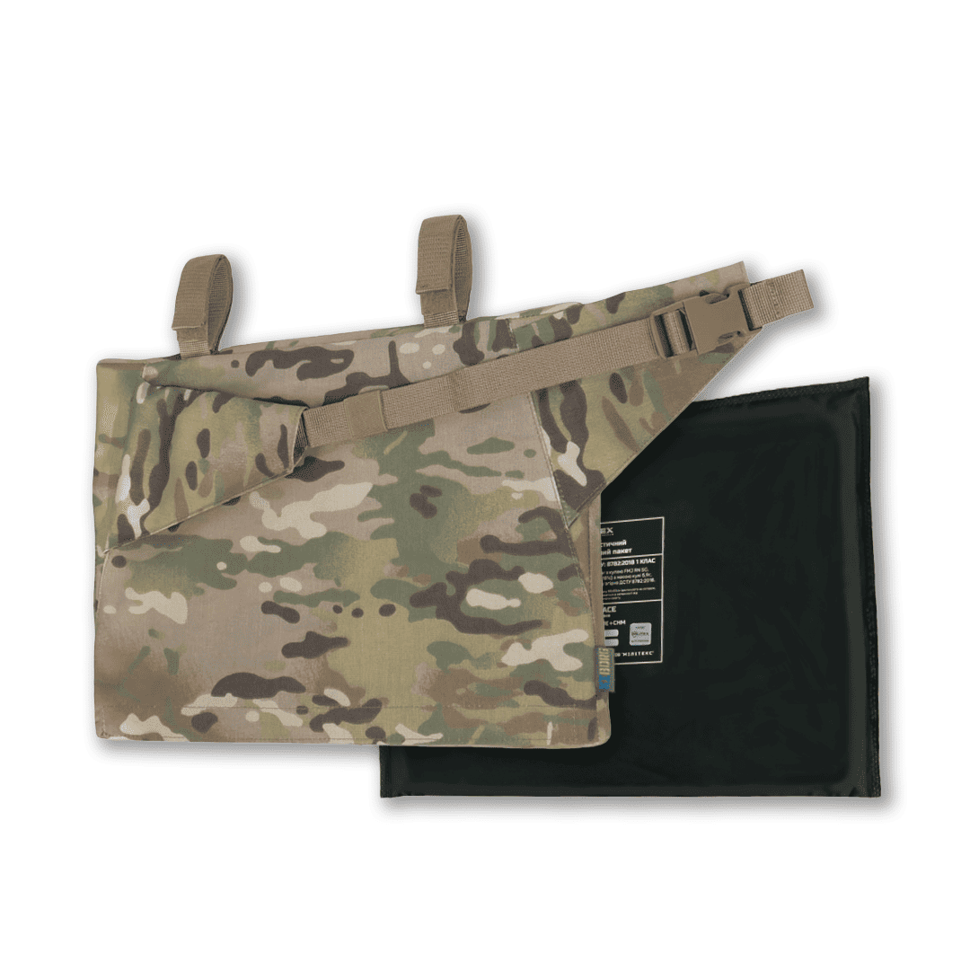 Каремат-сидушка Kiborg з балістичним пакетом 1 клас захисту Militex 20mm Cordura Multicam, фото 1