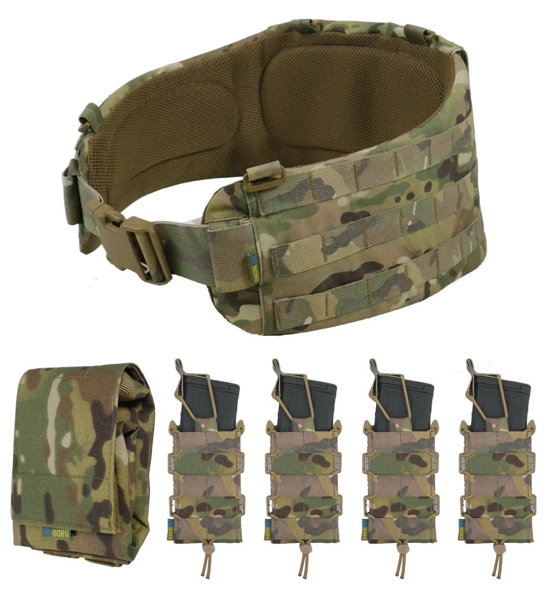 Набір Пояс РПС мультикам Kiborg R-1 GEN.2 (M) + підсумки, фото 1