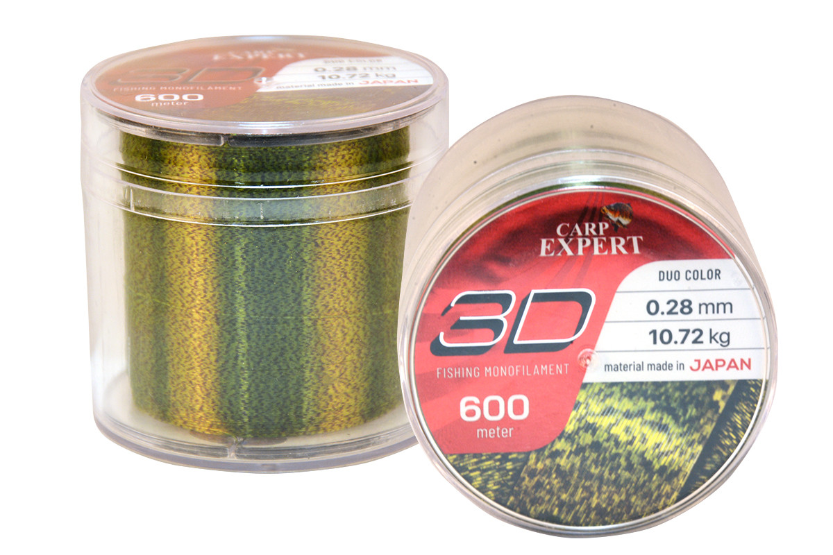 Волосінь коропова CARP EXPERT 3D MONOFIL 600M 0.3mm 12.19 kg, фото 1