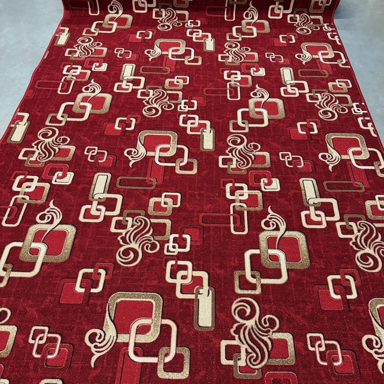 Бюджетне килимове покриття ширина 2.50м на повстяній основі Ланцюжок