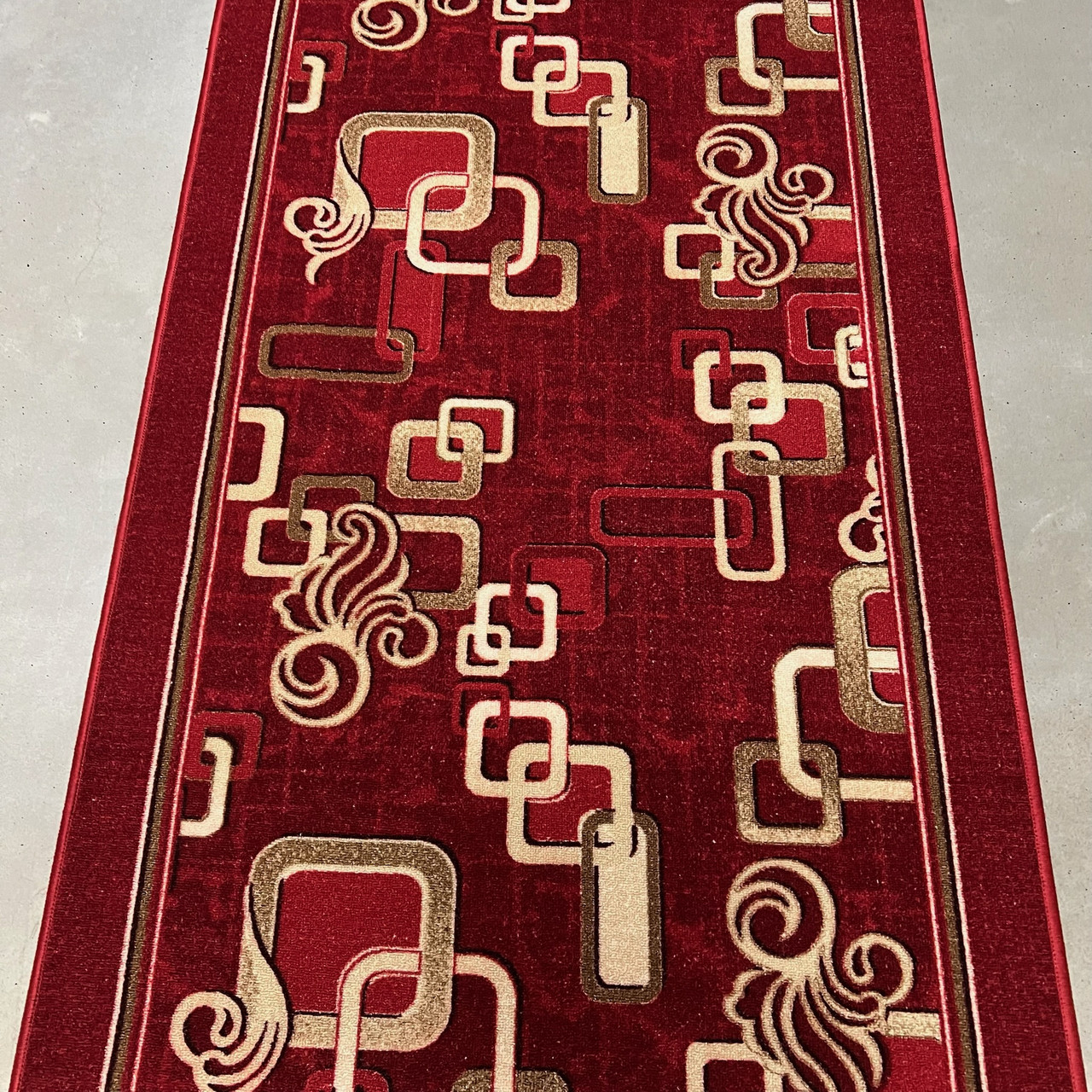 Бюджетна килимова доріжка ширина 0.60м на повстяній основі Ланцюжок